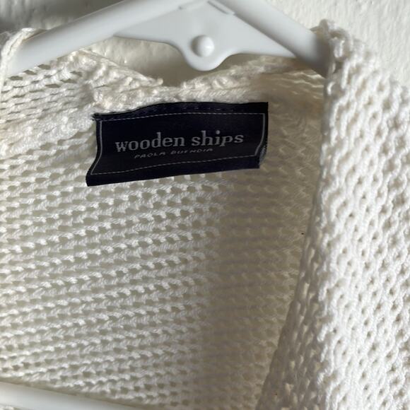 New without tags Wooden Ships open front cardigan.  One size fits most. - Picture 3 of 5